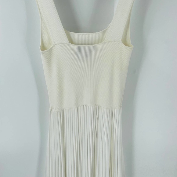 Theory White Pleated Mini Dress - Picture 6 of 8